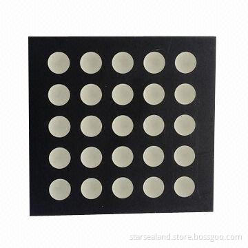 1.7-inch 5x5 Dots Red Color Dot-matrix Displays with White Diffused Dot